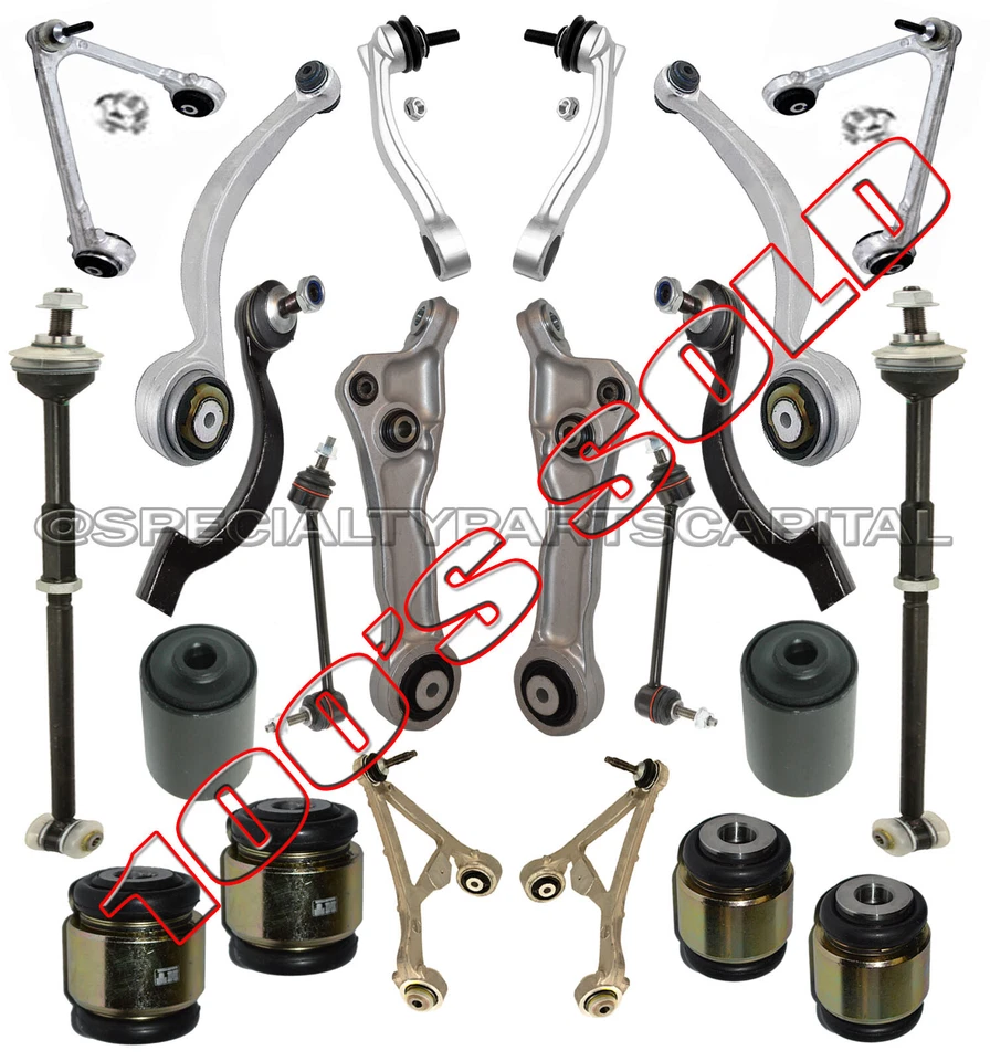 ВЕРХНИЕ + НИЖНИЕ ПЕРЕДНИЕ + ЗАДНИЕ РЫЧАГИ УПРАВЛЕНИЯ ШАРОВЫЕ ШАРНИРЫ анкерные стержни для JAGUAR S TYPE - Изображение 1 из 4