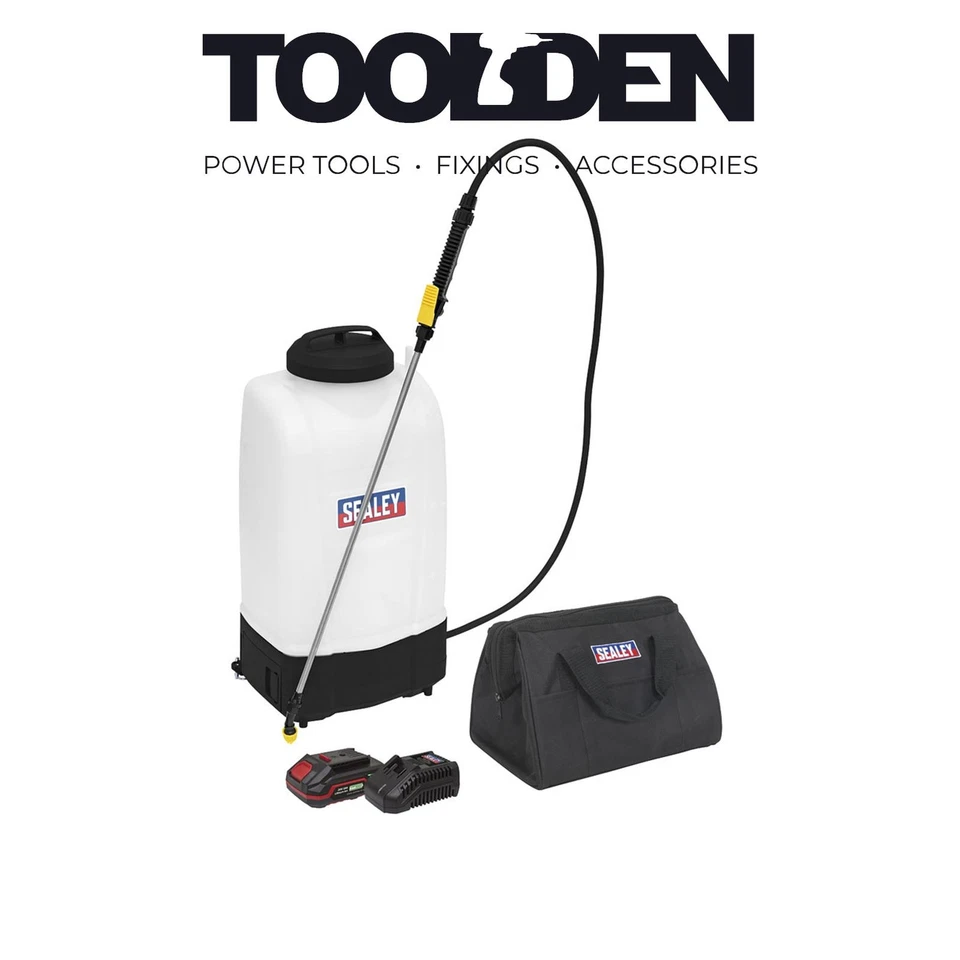 Sealey CP20VGBSKIT1 Cordless Garden Backpack Sprayer 15L 20V 2Ah SV20 Series - Image 1 of 1