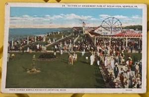 Postal de colección Norfolk, Virginia Ocean View Parque de atracciones! - Imagen 1 de 2