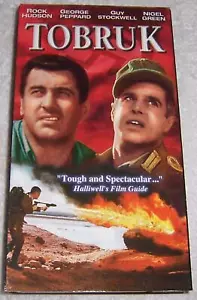 Tobruk VHS Video Rock Hudson George Peppard Guy Stockwell Nigel Green - Picture 1 of 2