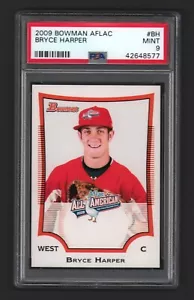Bryce Harper PHILLIES 2009 Bowman AFLAC All-American Rookie Card Rc PSA 9 come nuova - Foto 1 di 2