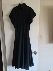 Maxikleid Debora Kuchme 10 Gr. Schwarz Retro Seide - Bild 1 von 9