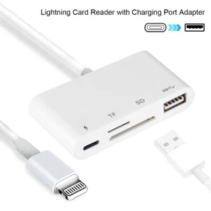 Camera Micro SD TF Memory Card Reader For iPhone 13 to USB3.0 Adapter OTG Cable - Picture 1 of 11