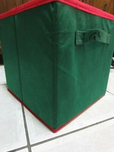 Non Woven Storage Bin Sleek Fashionable Collapsible Design and Pull Handle green - Picture 1 of 3
