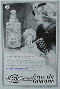 PUBLICITE 4711 EAU DE COLOGNE REALISE LA PERFECTION BLEU DE 1931 AD PUB ART DECO - Picture 1 of 1
