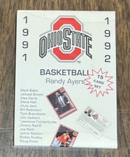 1991-92 Ohio State University basketball team card set Buckeyes Jim Jackson Rc