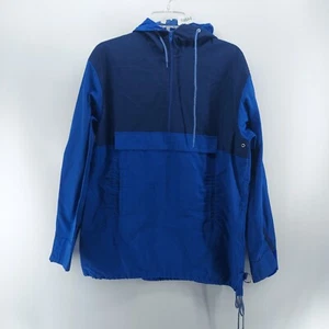 vintage 90s obermeyer jacket men size medium blue quarter zip made in hong kong - Picture 1 of 9