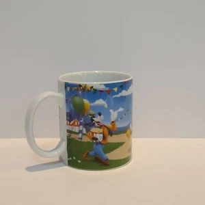 Disney Mug Mickey Minnie Mouse Donald Duck Goofy at Carnival 10 oz - Picture 1 of 5
