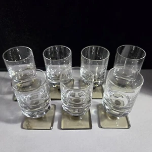 (7) MCM Rosenthal "LINEAR SMOKE" Cordial/Schnapsgläser 2-3/4" EUC! - Bild 1 von 7