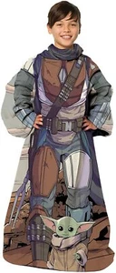 "Mandalorian Cómoda Juvenil Seda Táctil Cómoda Manta de Lanzamiento con Mangas 48"" x 48" - Imagen 1 de 1
