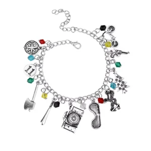 Stranger Things Estilo Dije Pulsera Alpabeta Colgantes de Pared 11 Regalo Reino Unido - Imagen 1 de 4