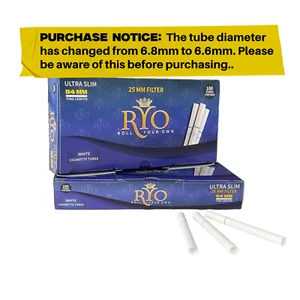 RYO Ultra Slim 'Blue' 25mm Filter Tubes (100 Count) - 500 - Picture 1 of 1