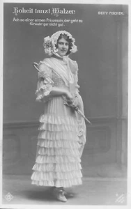 Betty Fischer Hoheit Danzt Walzer por Leo Ascher foto real postal RPPC sin usar - Imagen 1 de 2