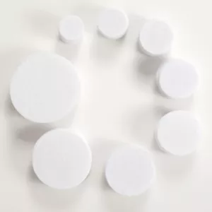 500/1000PCS White Roundnon-Woven GasketFelt Circles 8Size For DIY Crafts Decor - Picture 1 of 6