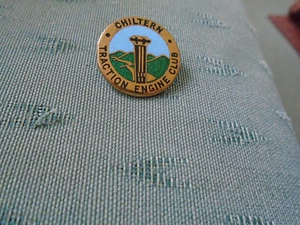 VINTAGE CHILTERN TRACTION ENGINE CLUB - ENAMEL PIN BADGE - MARPLES & BEASLEY - Picture 1 of 2