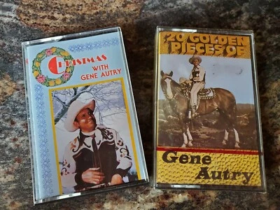 20 Golden Pieces of Gene Autry Cassette Tape NEW & Christmas with Autry Used Lot - Image 1 of 4