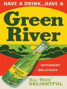 Have a Drink, Have A Green River Soda Metal Sign - Picture 1 of 1