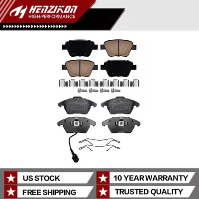 Kit de pastillas de freno delanteras traseras cerámicas aptas para Audi A3 Quattro Volkswagen Golf Jetta* Foto 1 de 4