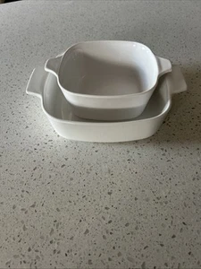 Corning Ware White 2pc 1 Liter & 700 ML - Picture 1 of 11
