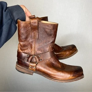 Frye | Botas arnés de cuero marrón 14 para hombre estilo media pantorrilla - Imagen 1 de 6