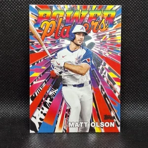 2025 Topps Series 1 Celebration Matt Olson Power Players #PP-4 Atlanta Braves - Foto 1 di 2