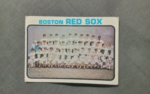 BOSTON RED SOX Team Card 1973 Topps # 596 Baseball card 73 HIGH # POOR - Picture 1 of 3
