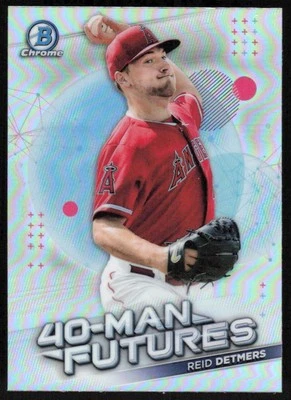 2021 Bowman Chrome 40-Man Futures #FMF-9 Reid Detmers   - FREE SHIPPING - Image 1 of 2