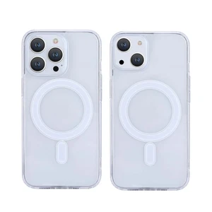 For iPhone 17 Pro Max 17 Air 16e 15 14 13 Shockproof Magnetic Rubber Hybrid Case - Picture 1 of 16