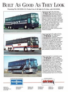1990 VANHOOL Buses, US Product Line, USA Distributor 'abc bus' Magazine Ad - Picture 1 of 1