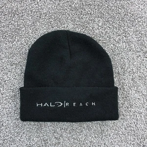 Halo Reach Promo Beanie Knit Black Beanie Xbox 360 Promotional Item Collector - Picture 1 of 4