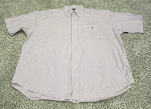 Men’s Size Large L Ralph Lauren Blake Red Button Down Polo Shirt - Picture 1 of 2