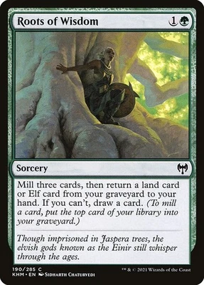 (3x FOIL) ROOTS OF WISDOM - Kaldheim – MTG Magic the Gathering Card - Image 1 of 4