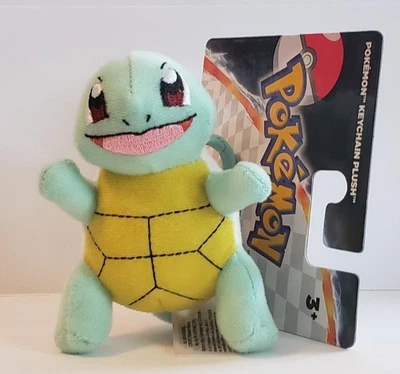 Плюшевый рюкзак 2017 Tomy Pokemon с зажимом/брелоком 4 дюйма - Squirtle - Изображение 1 из 3
