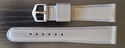 Correa de reloj de cuero gris grano escocés vintage NOS 1960 Champion 3/4" (19 mm) Foto 1 de 4