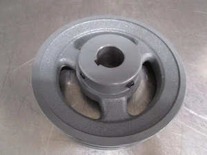 2AK61-1" Sheave Pulley 2 Grooves OD:6" -  ID:1" Inch 2AK611- 2AK61 x 1 cast iron - Picture 1 of 4