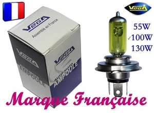 AMPOULE JAUNE MARQUE FRANCAISE VEGA 55W TALBOT SIMCA 1510 SAMBA SOLARA - Imagen 1 de 1