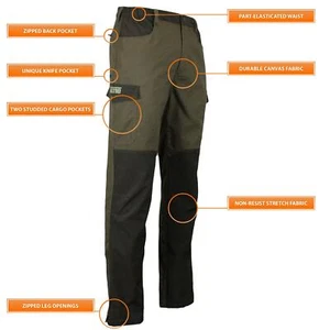 Game Mens Forrester Hunting Hiking Breathable Water Repellent Trousers - HB402 - Picture 1 of 6