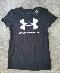 Women's Under Armour Loose Fit Graphic Short Sleeve T-Shirt Black XS 1372680-002 - Picture 1 of 5