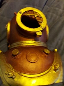 Decorative Tin Replica Bronze Scuba Diver Helmet. Great Gift! 🎁 - Picture 1 of 3