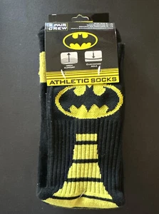 Paquete de 2 calcetines de equipo atlético Batman talla 6 - 12 marca HYP nuevos con etiquetas de DC Comics - Imagen 1 de 4