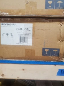 Waschtischleuchte Quiozel ROV8624PA Rover Neu 3 Licht 24"W - Bild 1 von 3