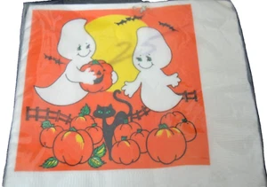 CONEHEAD GHOST HALLOWEEN Luncheon Napkins Vtg 20 count TUTTLE PRESS USA NOS 3ply - Picture 1 of 3