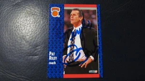 1991 Fleer Pat Riley signed Card Manager - Picture 1 of 2