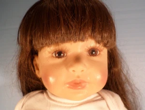 24" Doll ~ Soft Vinyl Silicone ~ Long Brown Hair/Brown Eyes ~ Life-like ~ - Picture 1 of 8