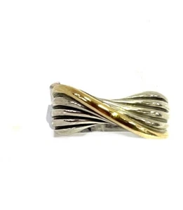 Valentino Sterling Silver & 18K Gold Ring - Picture 1 of 5