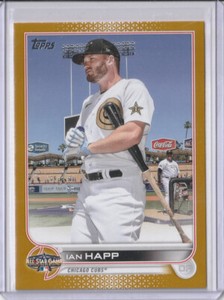 2022 Topps Update Ian Happ MLB All-Star Team Gold 61/75 Chicago Cubs #ASG-48