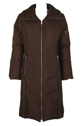 Cappotto imbottito Michael Michael Kors marrone 2 vie con cerniera XS