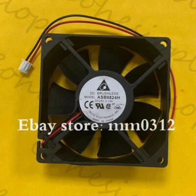Delta ASB0824H DC24V 0.12A 80*80*25MM 2-Pin mute inverter cooling fan - Image 1 of 2