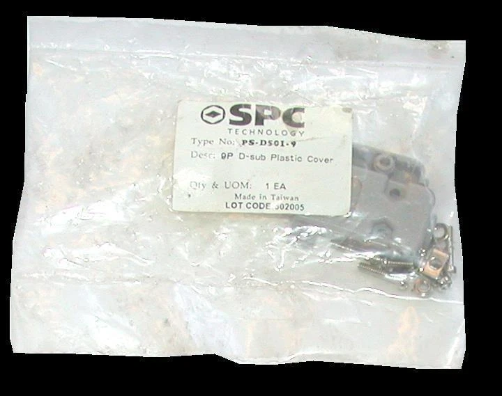 NEW SPC  PS-D501-9  9P D-SUB PLASTIC COVER - Image 1 of 1