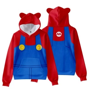 super mario brothers Hoodies Sweatshirts Tops Pullovers Outwears ear X'mas gift - Picture 1 of 33
